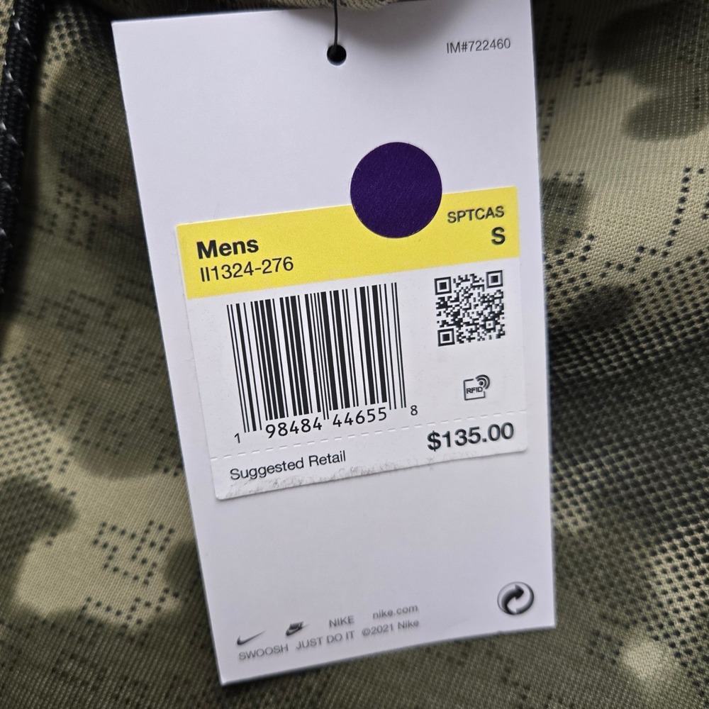 Nike Tech Fleece Mens Small Camo Sweatpants‎ Olive Green Digital Camo II1324-276 - Picture 11 of 15
